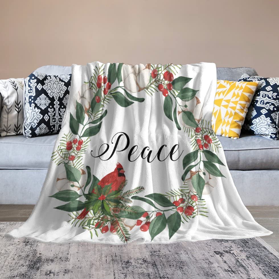 Couverture de canapé en flanelle Noël plaid lit doux 130x150cm - 7