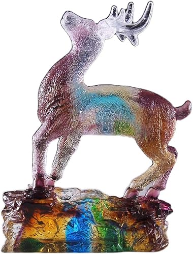 SHUTING2020 Estatua china de feng shui, escultura moderna de estatua de ciervo para el hogar, decoración de gabinete de escritorio, figura de Feng