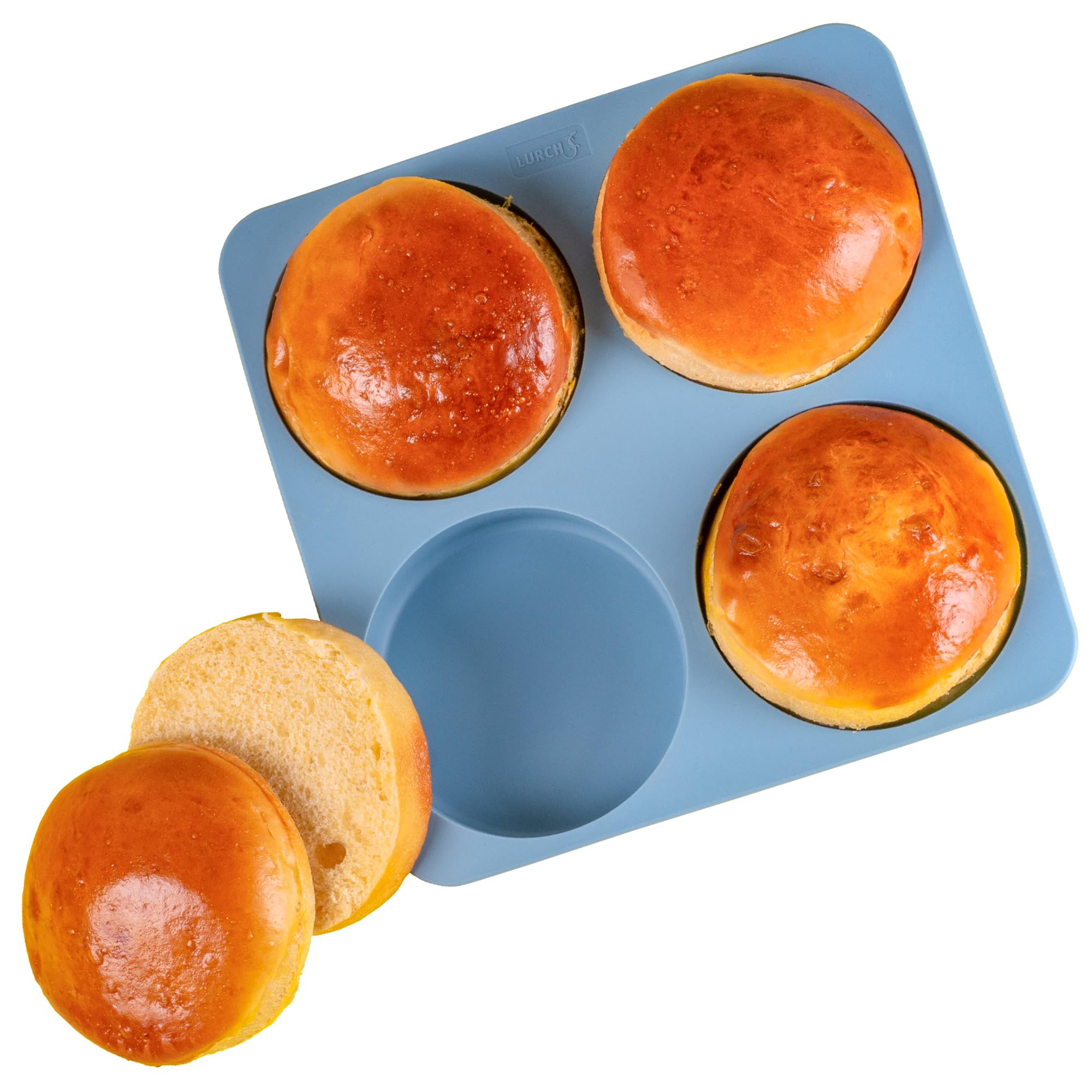 Lurch Flexi Starter Burger Bun silikonowa forma do pieczenia – perfekcyjne samodzielne pieczenie burgerów