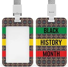 I Am Black History Month Lanyard for ID Badge Holder ID Card Protector Vertical Name Tags Badge Holder Cover Case for Teacher Nurse Work Office Student Teacher
