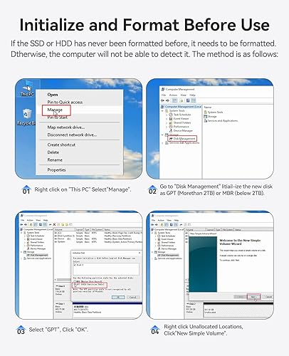 Miniatura 7 de ORICO USB 3.0 a SATA IIIIII Estación de acoplamiento de disco duro externo de 4 bahías para discos duros de 2,5 o 3,5 pulgadas, SSD con función
