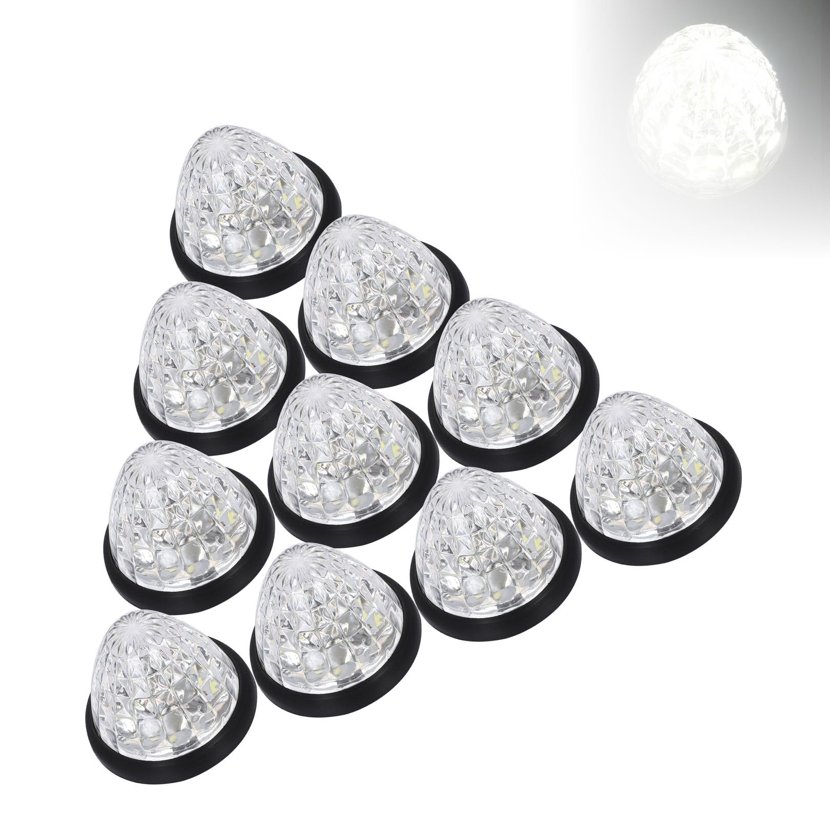 Amazon.co.jp: マーカーランプ 白 24V LED 10個セット トラック サイド