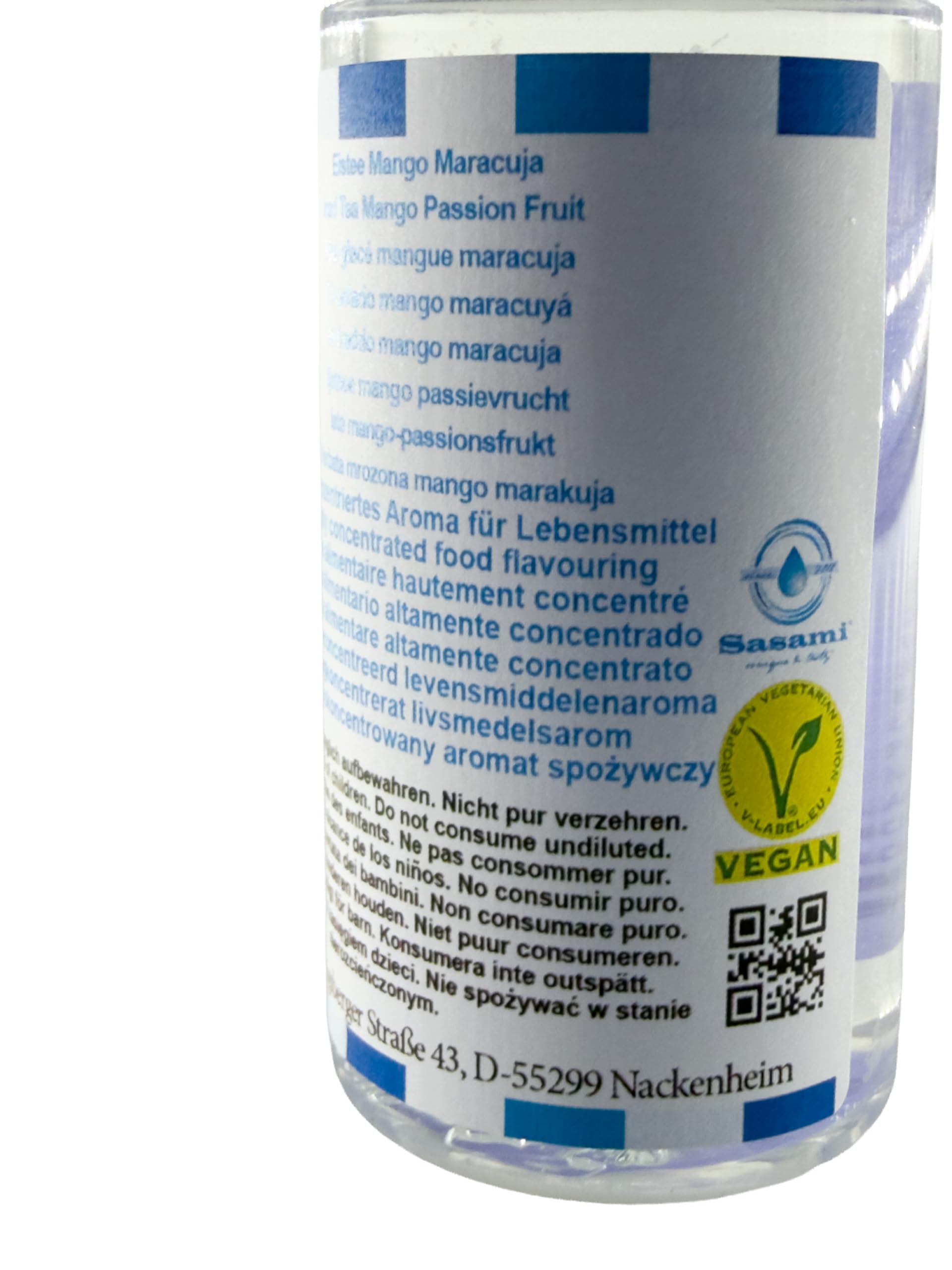 Té helado mango maracuyá aroma concentrado - Vegano - Sasami - 100ml
