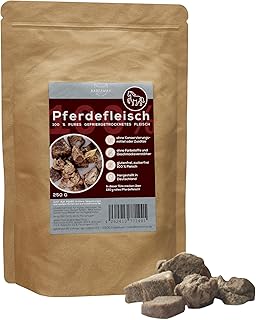 BARFAWAY Freeze Dried Horse Meat, Premium Muscle Meat, Allergy Friendly, Healthy Dog Treats, Grain-Free, Sugar-Free, 100% Natural No Additives, Made in Germany, 250 g product image