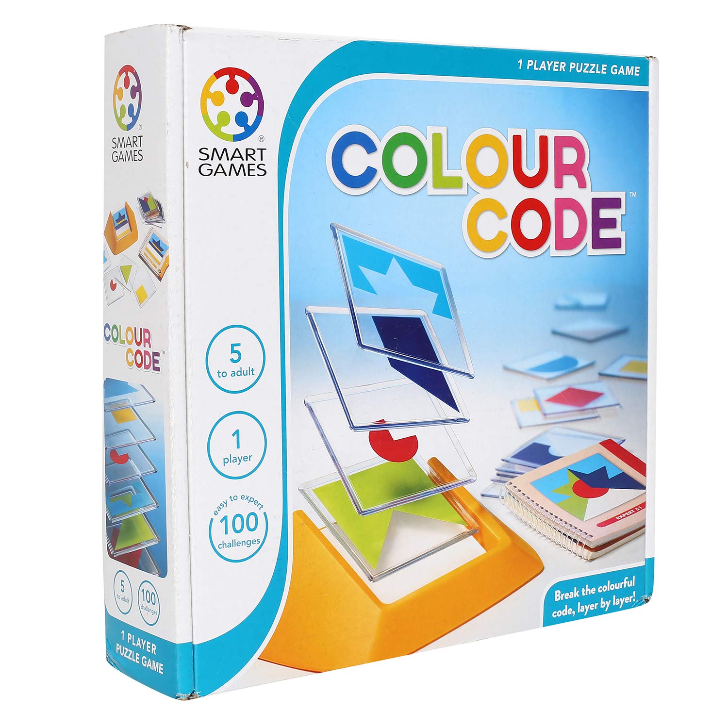 Smart Games - Colour Code, Puzzle Game with 100 Challenges, 5+ Years