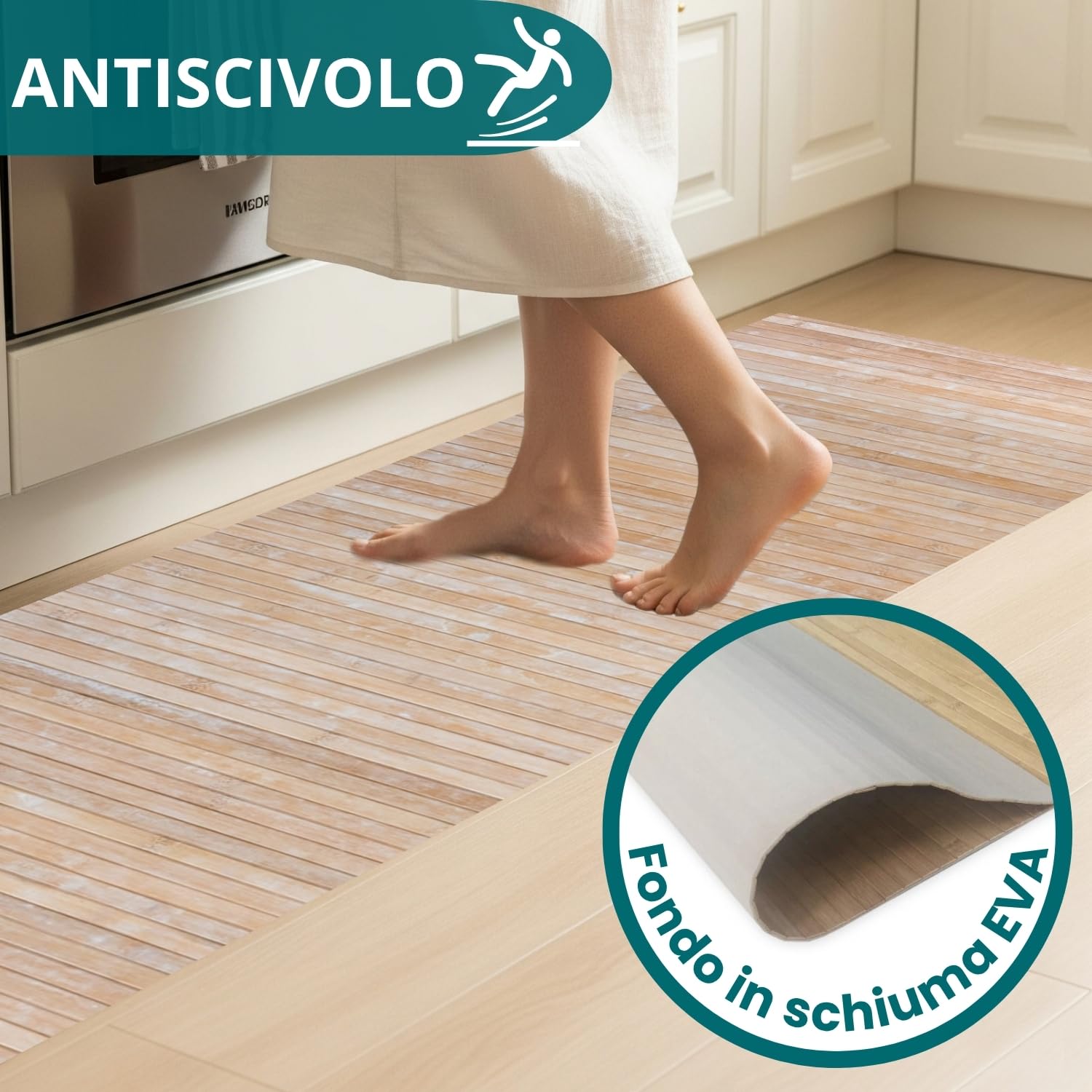 Zerbino Rettangolare Con Stampa Mountain Lion: In Flanella, 40x60 Cm, Lavabile, Per Interno/esterno - 3