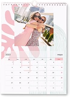 Fotoprix Calendario 2023 pared Personalizado con tus fotos | Varios Diseños y Tamaños Disponibles | Calendario anual con diseño orgánico | Tamaño: A3 (29,7 x 42 cms)