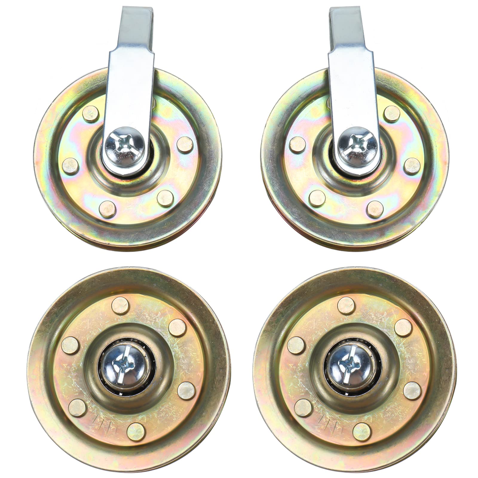 Buy RealPlus 3" Heavy Duty Garage Door Pulley Kit, 3/8" bore 200LB Load