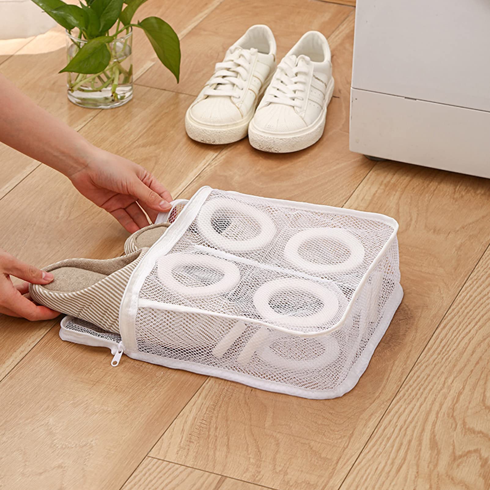 PRETYZOOM 3 Set Sacchetti Lavaggio Scarpe Borse Per Sneakers Resistenti E Riutilizzabili Per Pulizia E Asciugatura Scarpe Organizzazione Viaggio E Casa 2 Pezzi*3
