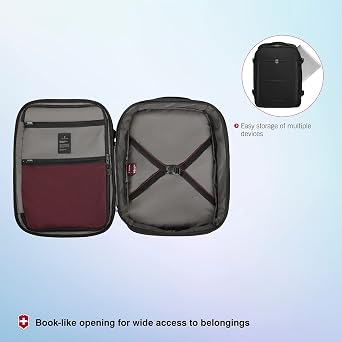 Victorinox Crosslight, Boarding Bag, Black, Black, Talla única, Daypack
