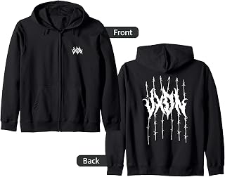 Light Barbed Wire Zip Hoodie