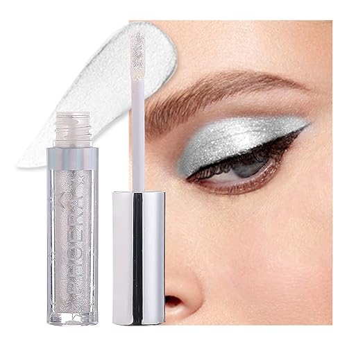 Erinde Sombra de ojos líquida con purpurina Shimmer Sparkle Glow Eye Brightener Stick, de larga duración, secado rápido, sombra de ojos brillante