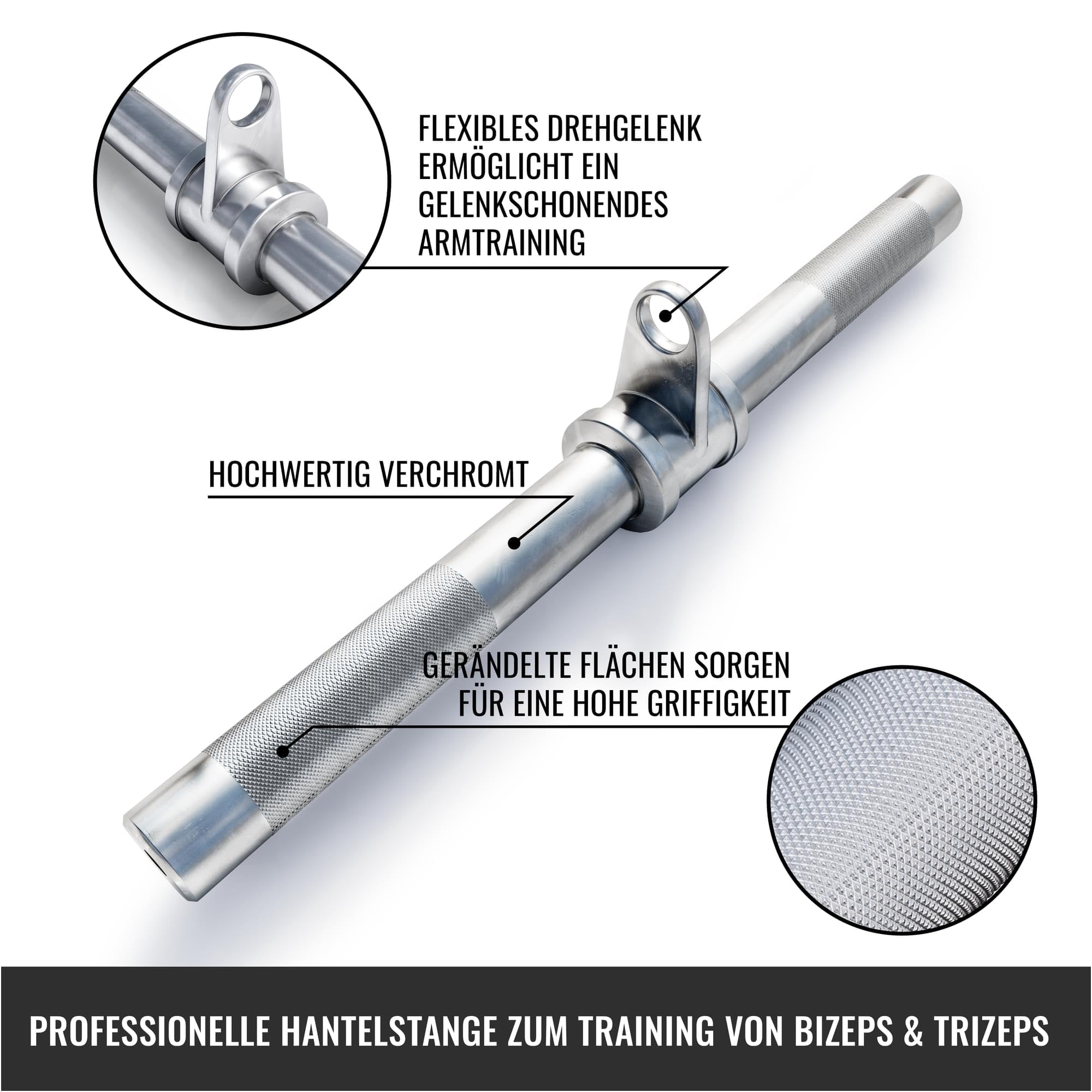 Barre pour Triceps-/Biceps avec élément d'attache Y-22