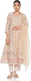 Amazon Brand - Myx Women's Kurta Pant Set with Dupatta| Salwar Suit (Available in Plus Sizes) Price In India