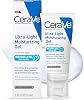 CeraVe Gel Humectante Ultra-Ligero, Humectante Facial con Niacinamida, 1.75oz | Fórmula de Cuidado de la Piel en Gel sin Aceite con Ácido Hialurónico y Ceramidas que Hidrata y Actúa como Humectante Ligero para Piel Grasa 1