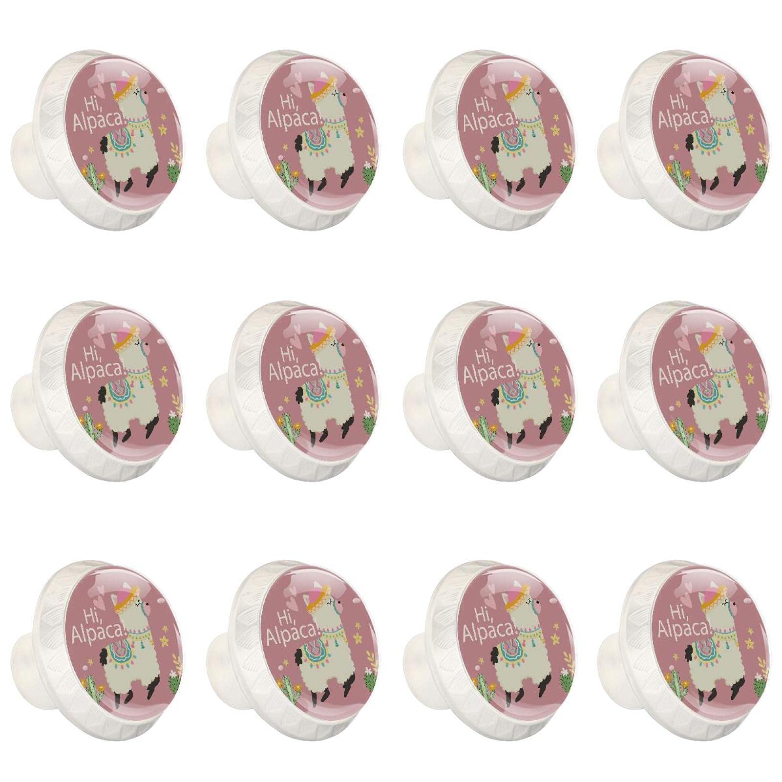 Boutons de cuisine alpaga lot de 12 poignées de tiroir rondes pour commode enfant