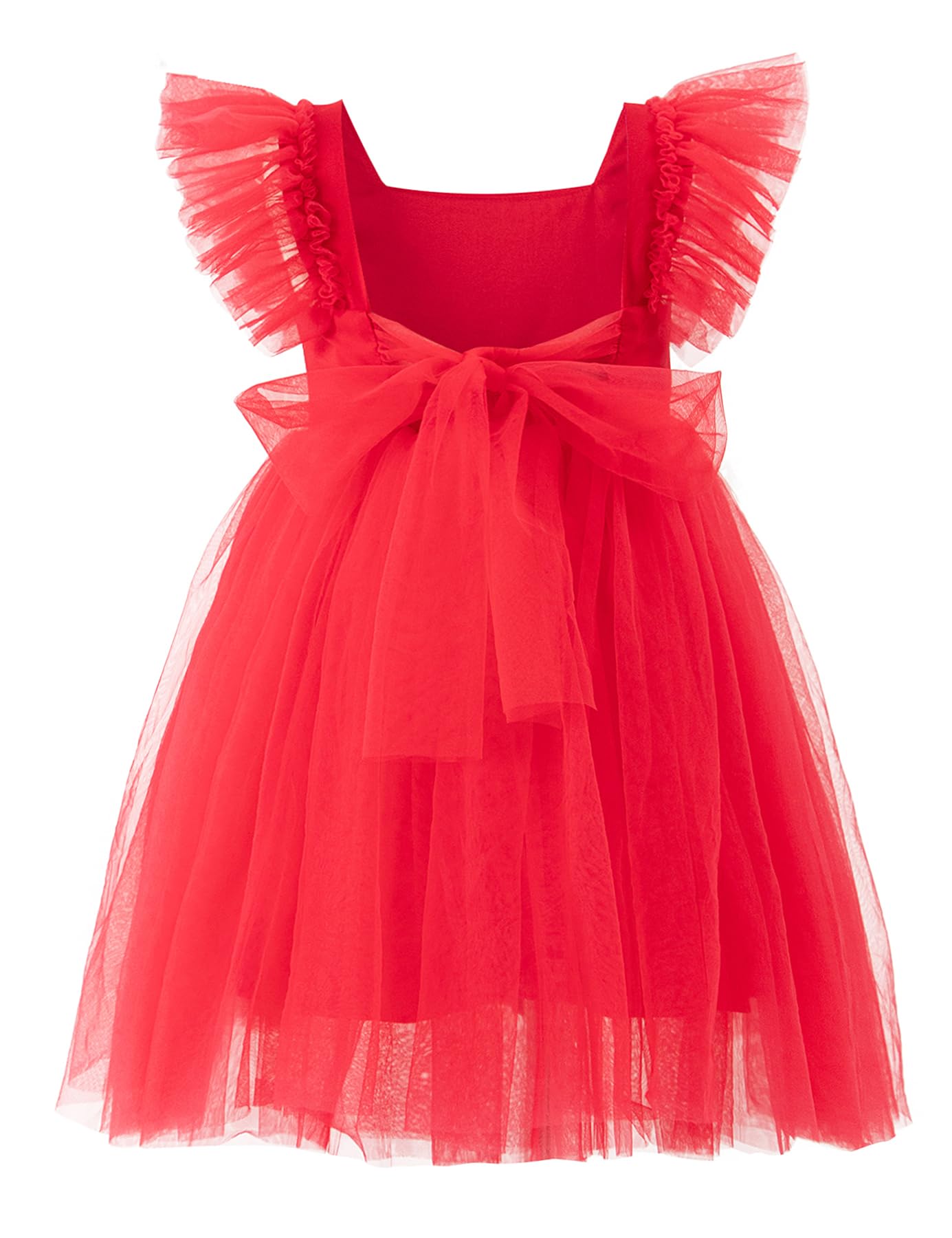 Tutu.kk Toddler Girls Vintage Party Dress A-Line Tulle Flower Girl Dresses