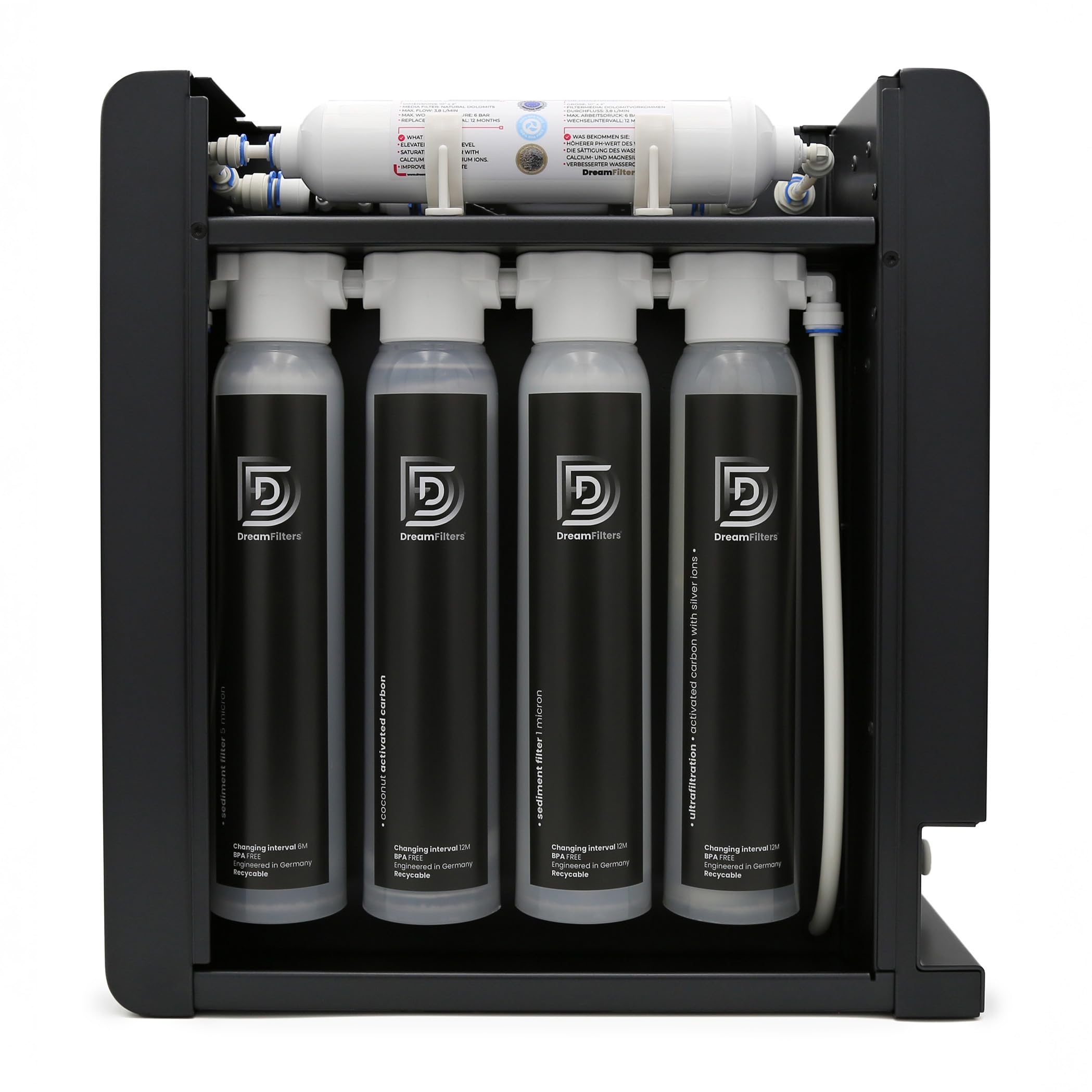 Aqua Family LED UV-C Smart - Sistema de filtro de ósmosis inversa, filtro de agua para el hogar con módulo UV-C
