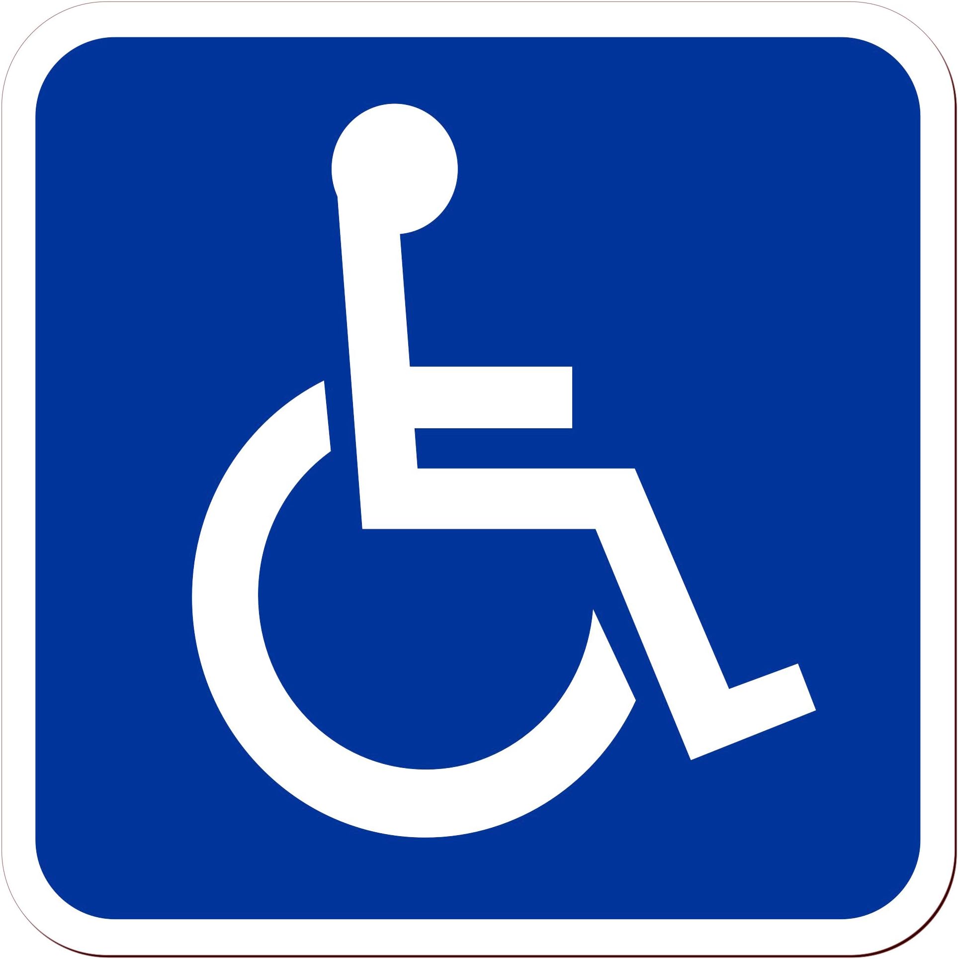 Lohofol Magnetic Sign "Transport of People with Disabilities" | Severely Disabled Transport Hospital Transport Wheelchair User Wheelchair | Sign Magnetic | Available in Three Sizes