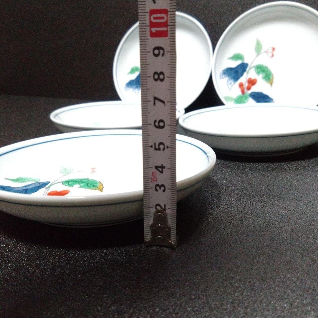 有田焼 其泉 染錦 銘々皿5枚 元箱なし 中皿 取り皿