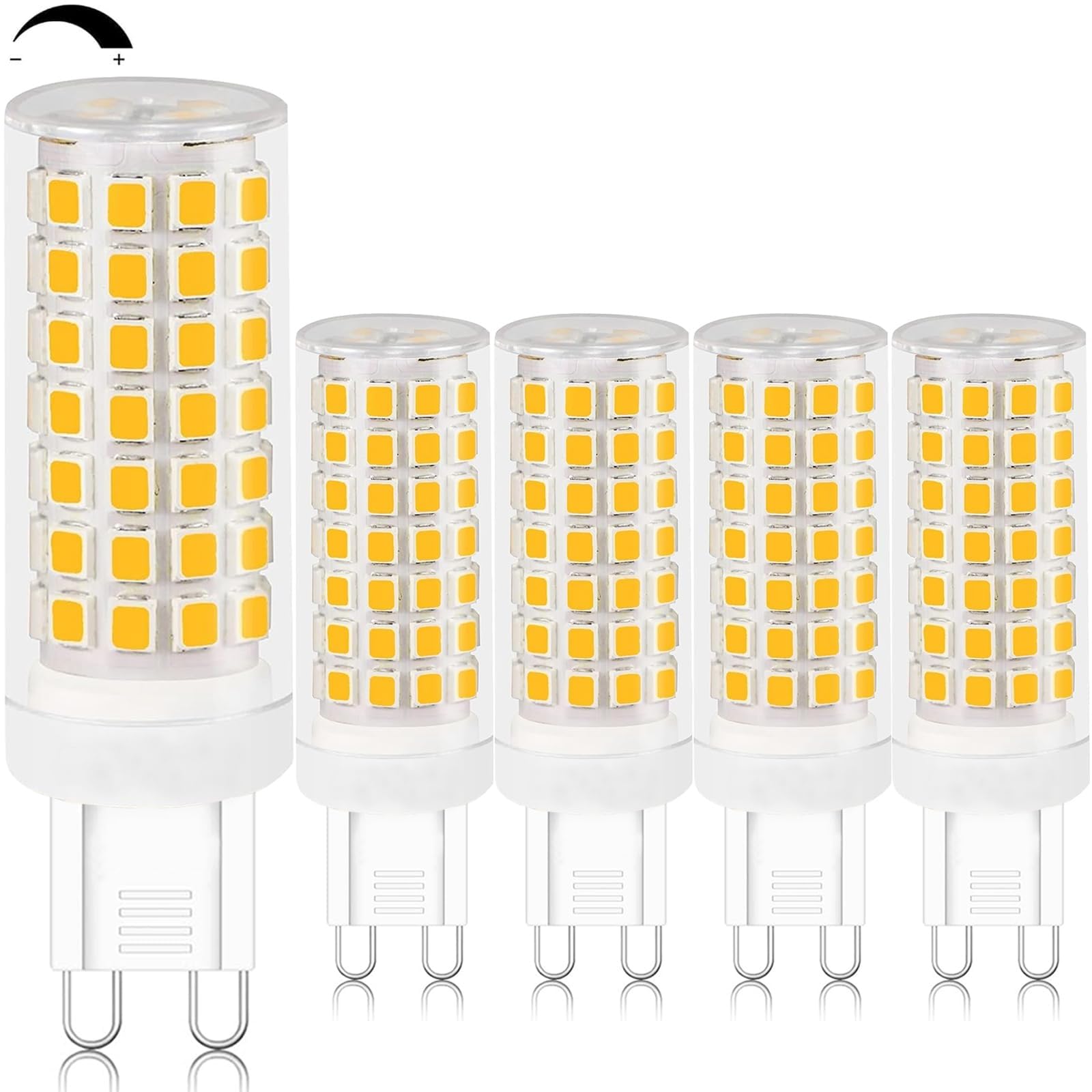 Lampadine LED G9 dimmerabili 8W Sostituzione 100W Risparmio energetico Senza sfarfallio Per illuminazione domestica lampadari plafoniere camera da letto cucina(Cool White 6000K,4pack)