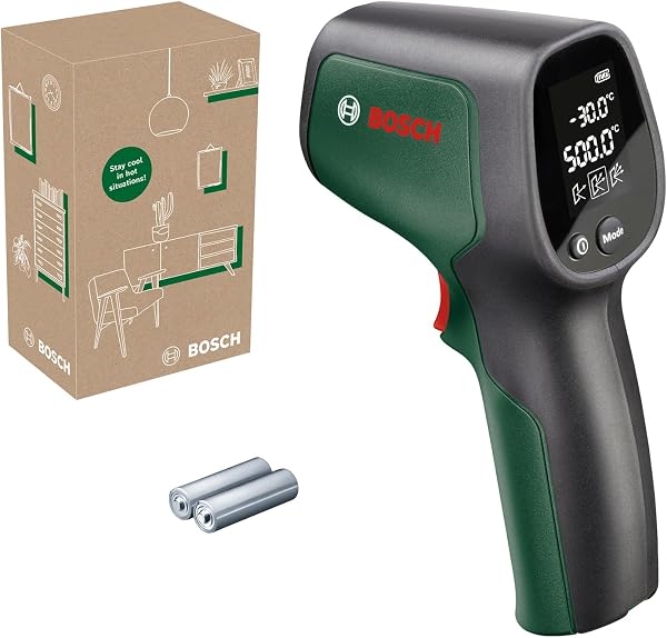 Bosch Infrarotthermometer UniversalTemp (-30°C…+500°C, einfach und präzise messen, 3 vordefinierte Materialgruppen, im E-Commerce Karton) - 1