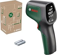 Bosch UniversalTemp Infrared Thermometer (-30°C to +500°C, Easy and Precise Measurement, 3 Predefined Material Groups, in E-Commerce Box)