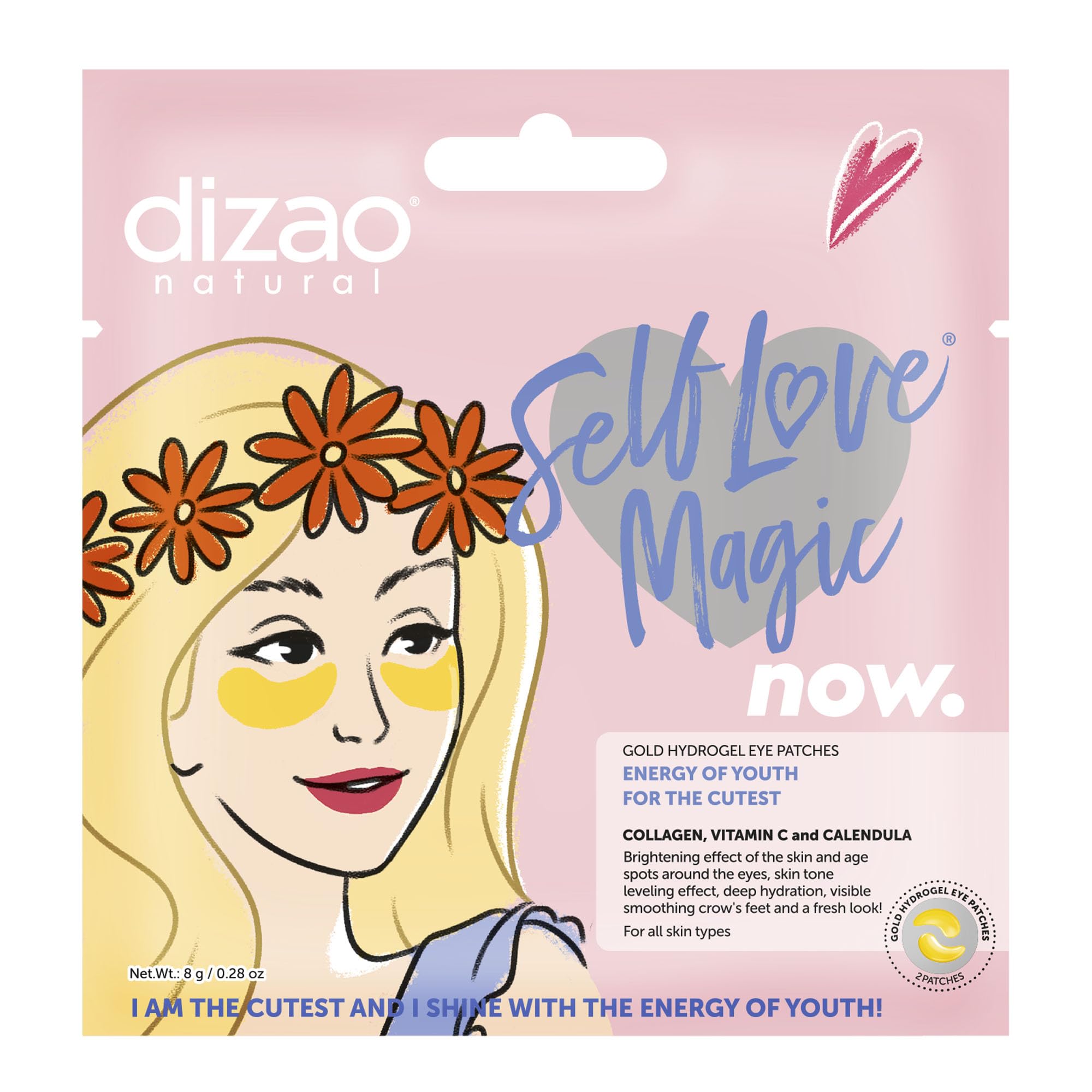DIZAO Collagen, Vitamin C and Calendula Gold Hydrogel Eye Patches