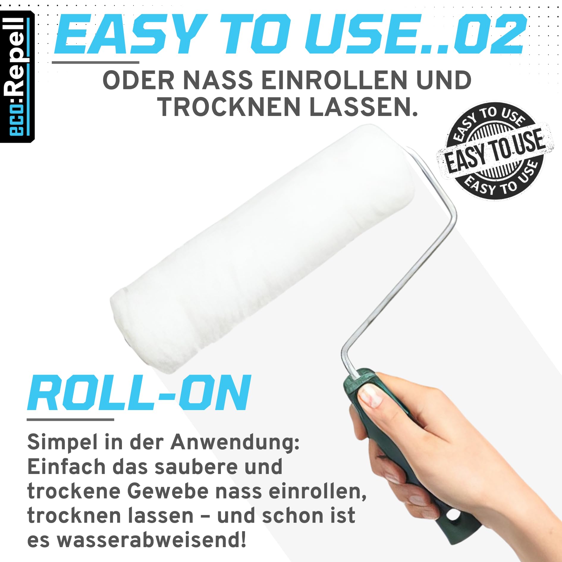 eco:Repell 5,5L UNI Zelt Pavillon Markise Textil Imprägnierspray - imprägnierung für Textilien wie Polster Möbel Sofa Cabrio Verdeck Autopolster PFC-Frei