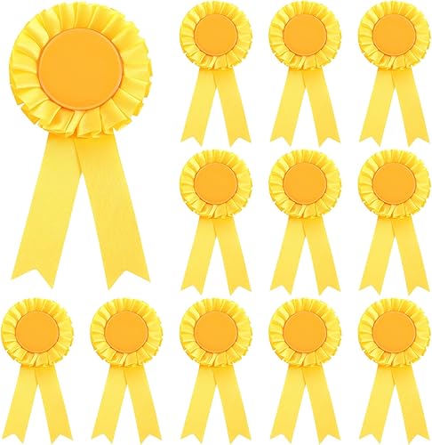 Miniatura 8 de 12 cintas de premio en blanco, cinta de roseta del primer lugar, medallas de premio ganador de victoria, cintas de reconocimiento de lujo para