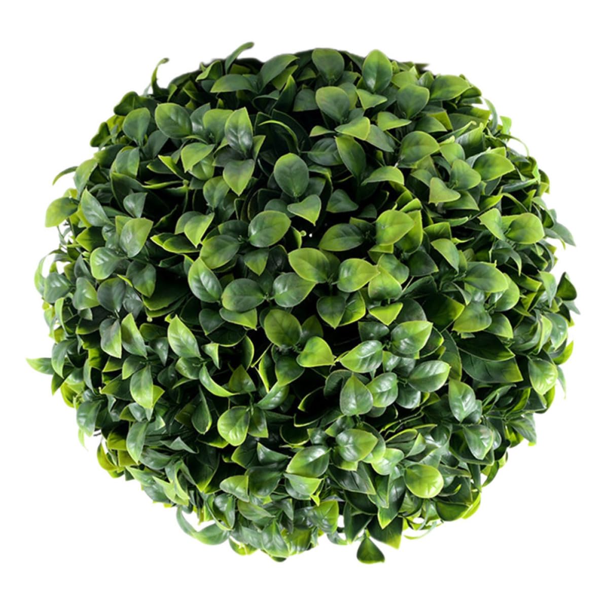 Boule de topiaire artificielle en plastique vert Ø30cm pour décoration de plafond