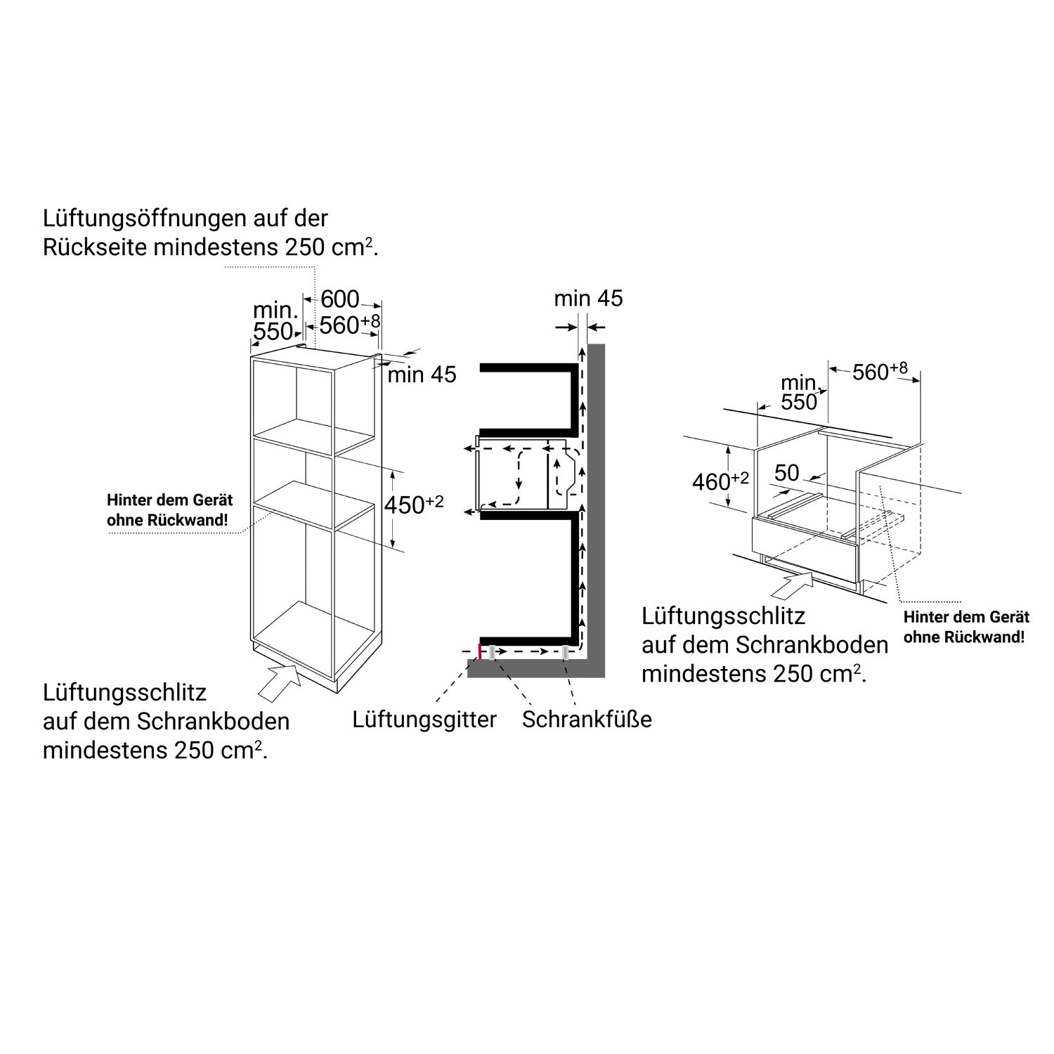 KKT KOLBE Einbaumikrowelle 60 cm | 44L | 3,35kW | Pizzafunktion | Grill | Umluft | Heißluft | Automatik-Timer | 2-fach Wärmeschutzverglasung | EBM4502S