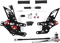 Vista 21 de Arashi (Versión 2.0) Estribos traseros ajustables para Honda CBR1000RR 2004-2007 / CBR600RR 2003-2005 2006 Accesorios para motocicleta Piezas de Oro