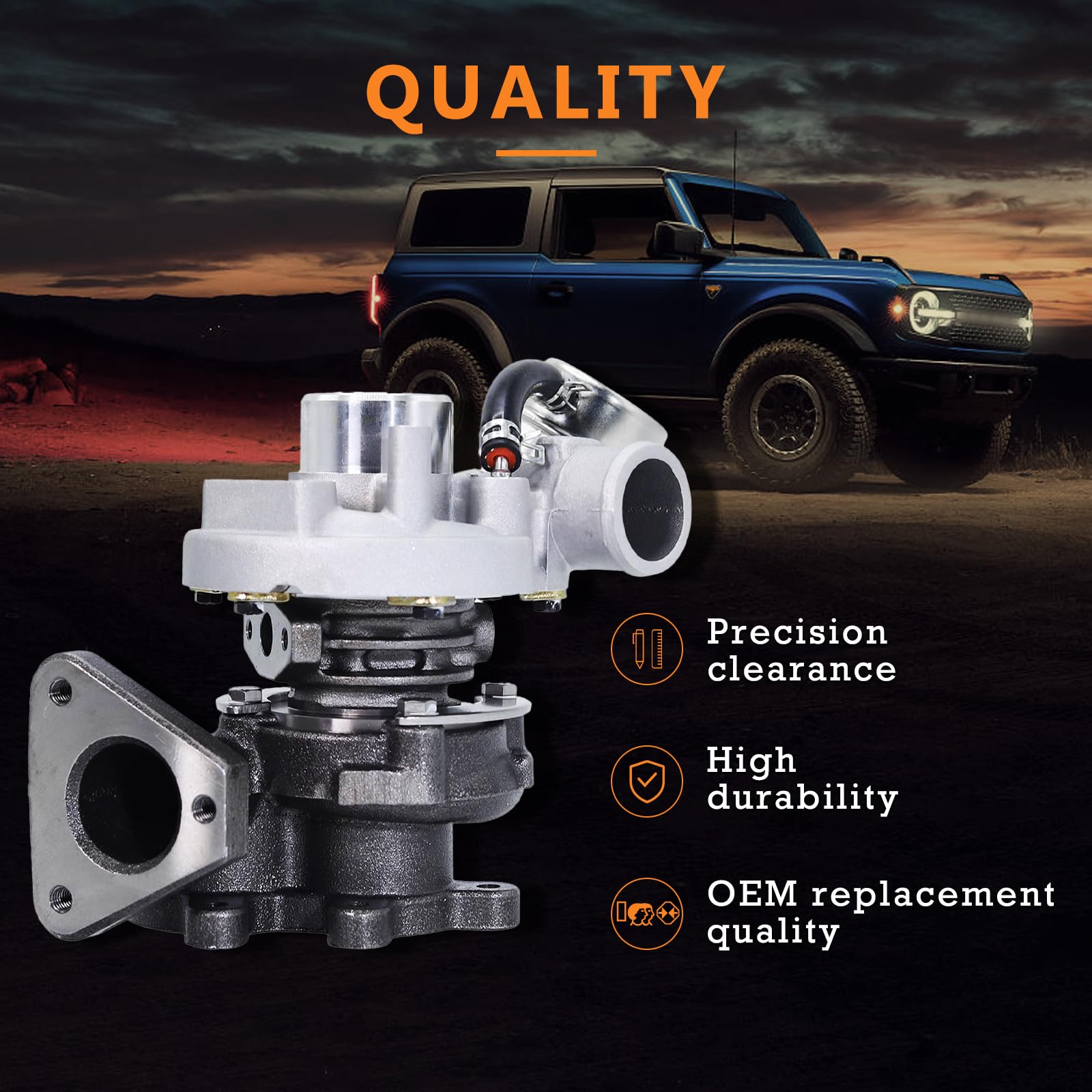 Bapmic Turbolader Dichtungen für VW T4 Transporter Bus 1.9 TD 50 KW Diesel 028145701L Turbo Abgasturbolader