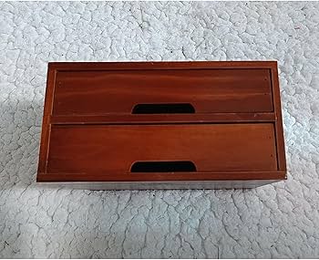 木製小物入れ ダークブラウン 約30cm x 20cm x 10cm 木製小物入れ ダークブラウン 約30cm x 20cm x 10cm 木製小物入れ