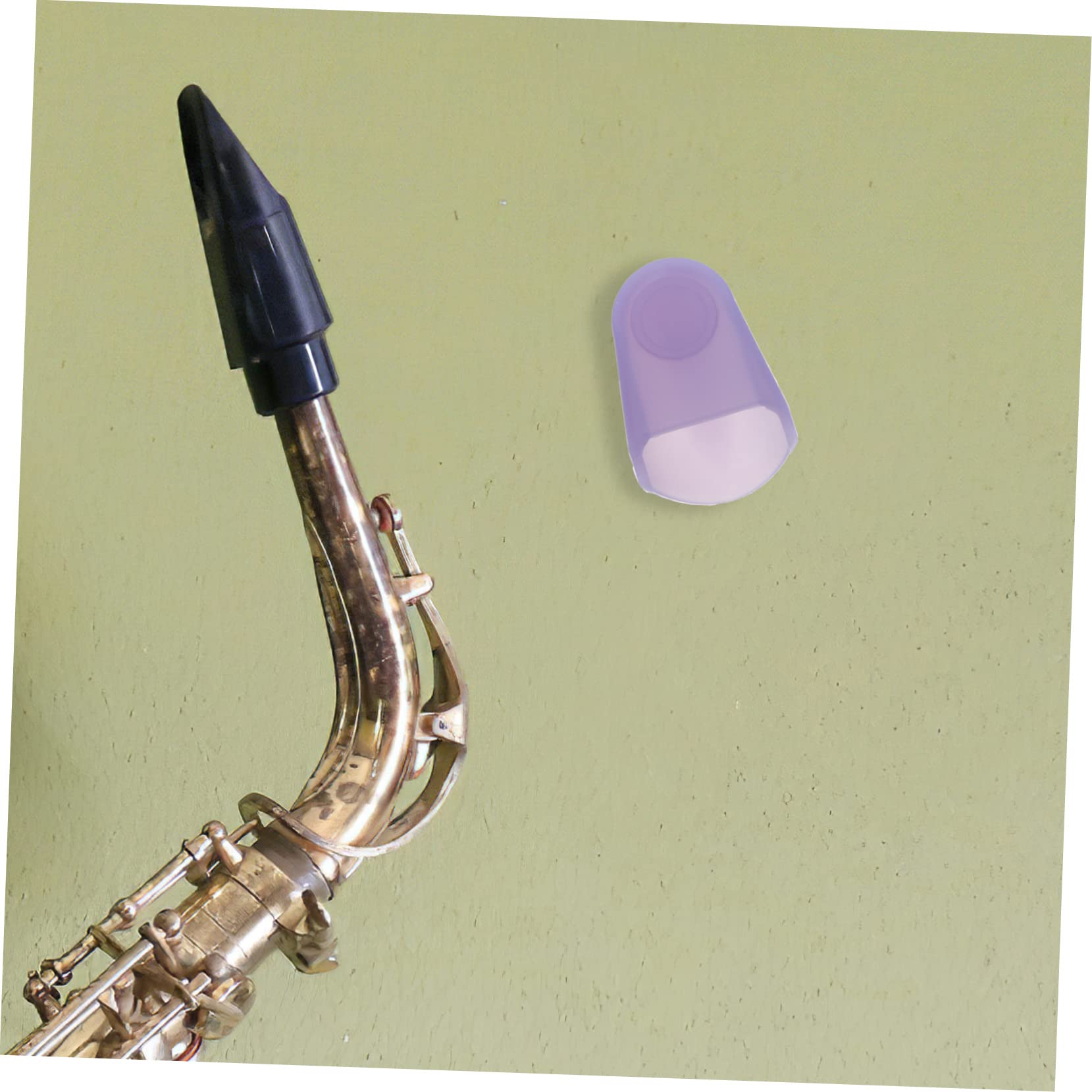 OFFSCH Saxophone Mouthpiece Protector Case Durable Cover for Saxophone Lightweight Portable Design for Beginners Professionals Stylish