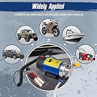 Vista 6 de Bomba extractora de aceite 12V 100W, bomba de transferencia de fluido ultra silenciosa para aceite de motor, fluido de transmisión, cambio de aceite