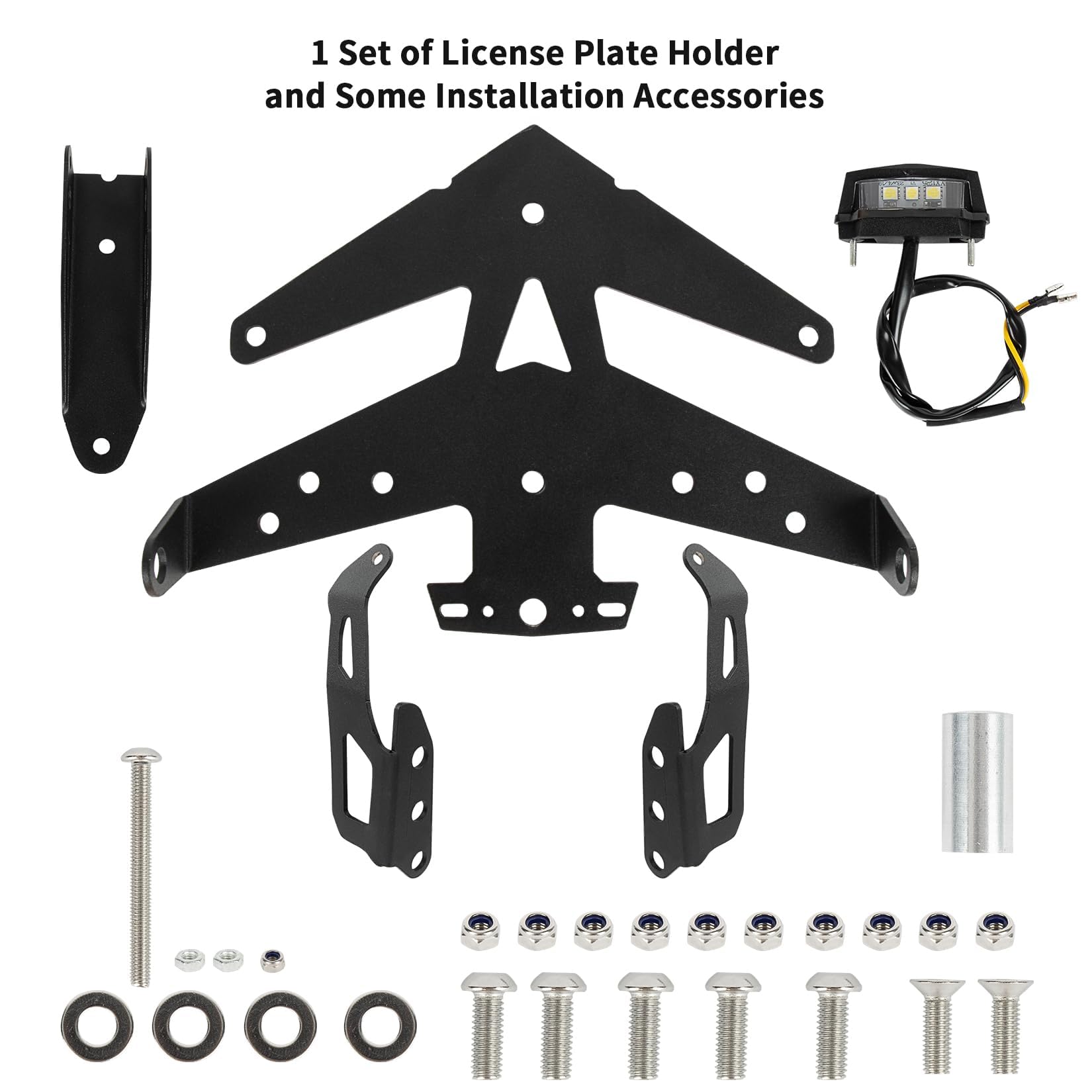 Staffa Portatarga per TMAX 560 2022 2023 2024, PSLER Parafango Posteriore Accessori per Moto