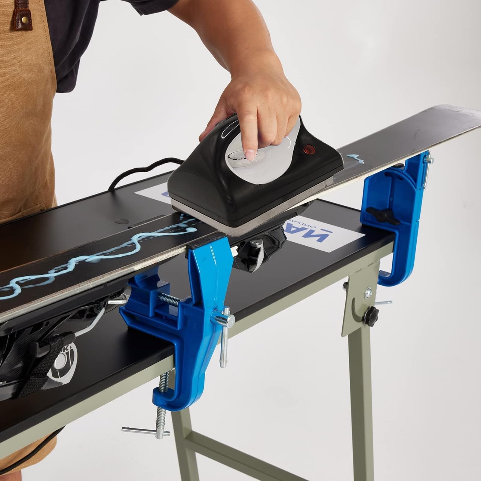 Fer à Cire pour Ski et Snowboard, Fer de fartage Brosse avec Bonne précision de contrôle de température thermosta,pour Ski Snowboard Outils de Ski pour Ski Snowboard