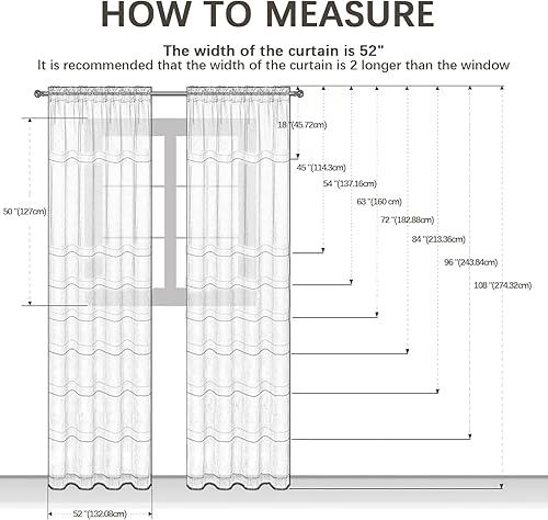 Miniatura 9 de Cortinas traslúcidas de Navidad para sala de estar, cortinas traslúcidas con estampado de copos de nieve de lujo, cortinas con bolsillo para barra,