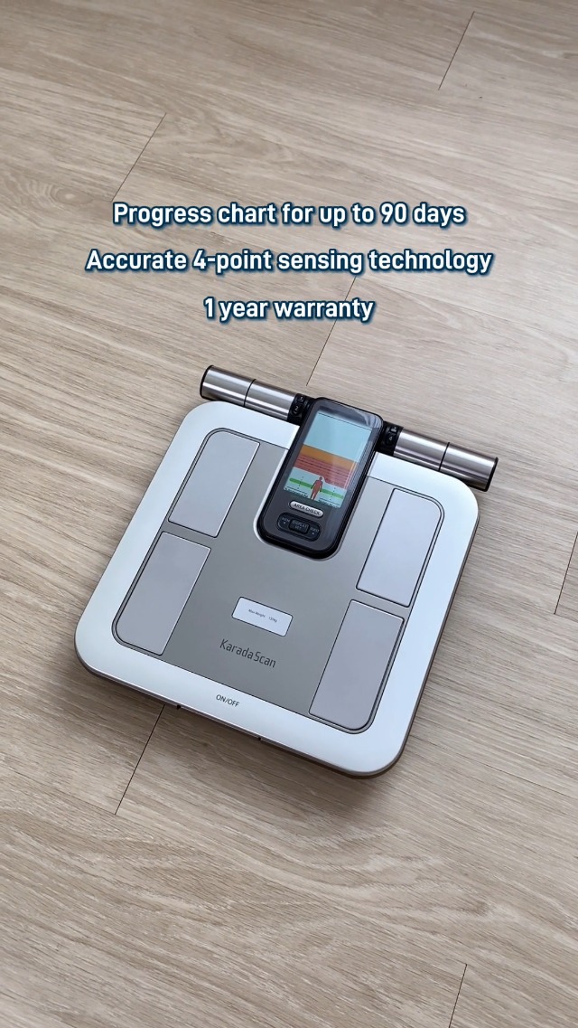 ほぼ新品　OMRON KaradaScan 体脂肪計 HBF-375 Omron Karada Scan Body Composition & Scale - Gray (HBF-375