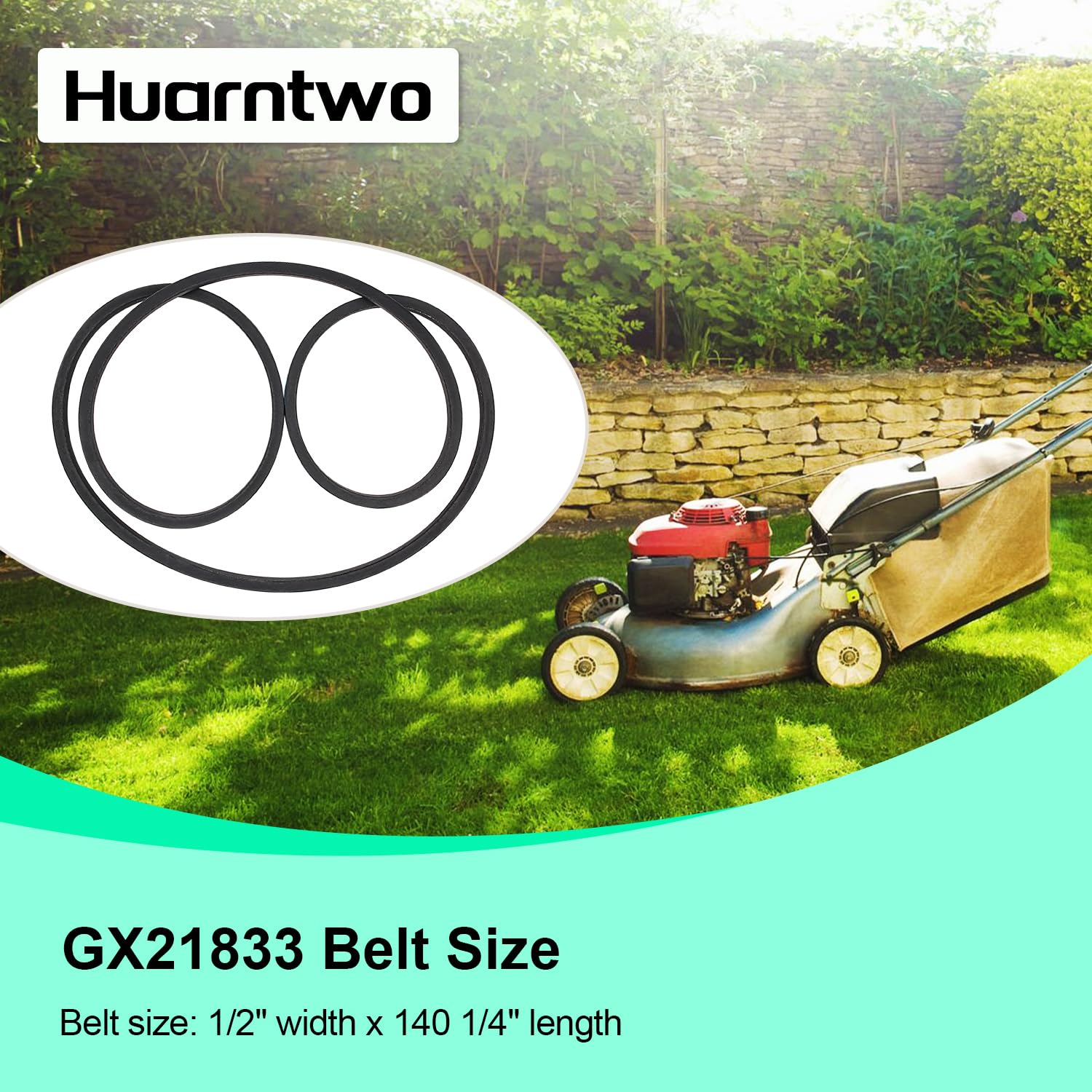 Courroie Tracteur A Gazon GX20571 GX21833 Deck Belt Replacement For John Deere D150 D160 L120 L130 145 155 Fits S-tens 265-238 John Deere Mower Deck Belt