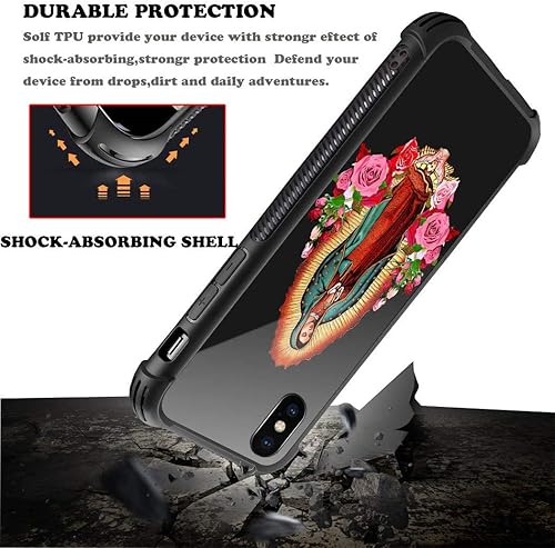 Miniatura 4 de CARLOCA Funda compatible con iPhone XR, diseño gráfico de Flower Lady para iPhone XR para niñas y niños, diseño gráfico a prueba de golpes,
