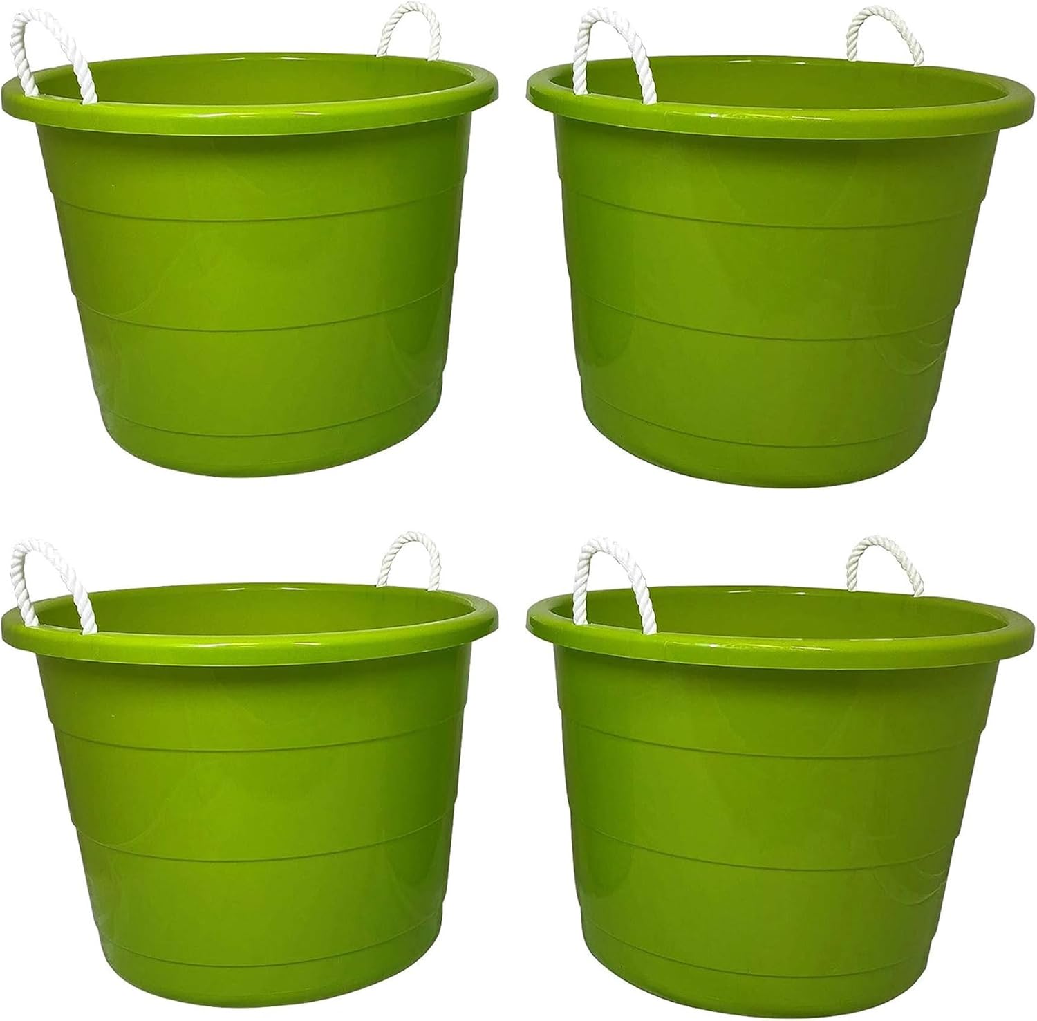 HOMZ 17Gallon Indoor Outdoor Storage Bucket w/Rope Handles