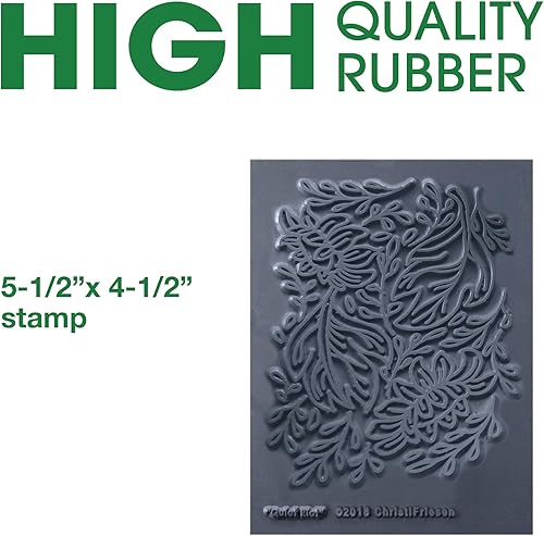 Miniatura 8 de AVES Co Sello de arcilla con textura de goma impresiona con los sellos Christi Friesen, textura de Van Gogh, uso con todo tipo de arcilla, papel y