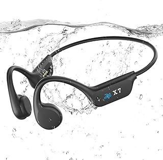 Swimming Headphones,IP68 Waterproof Open Earphones,Bone...