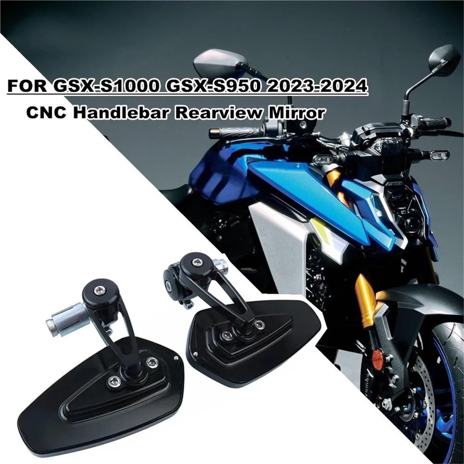 Lusterko wsteczne motocykla Pasuje do lusterka kierownicy motocykla Suzuki GSX-S1000 GSX-S950 GSX S1000 S950 2023-2025