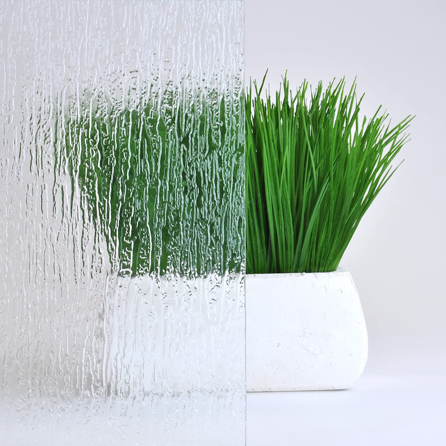 Fab Glass and Mirror Custom Cut Tempered Rain Glass 3/16