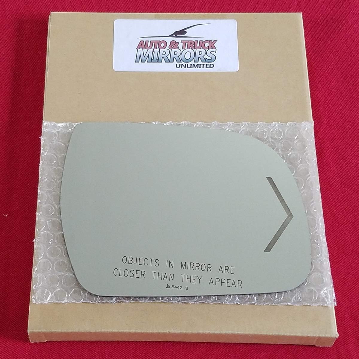 Passenger Side Mirror Replacement Glass + Silicone Adhesive for 2011-2013 Toyota Sienna - Dim Fit Over With Signal Etch Left Side View Mirror LH (2011 2012 2013 11 12 13)