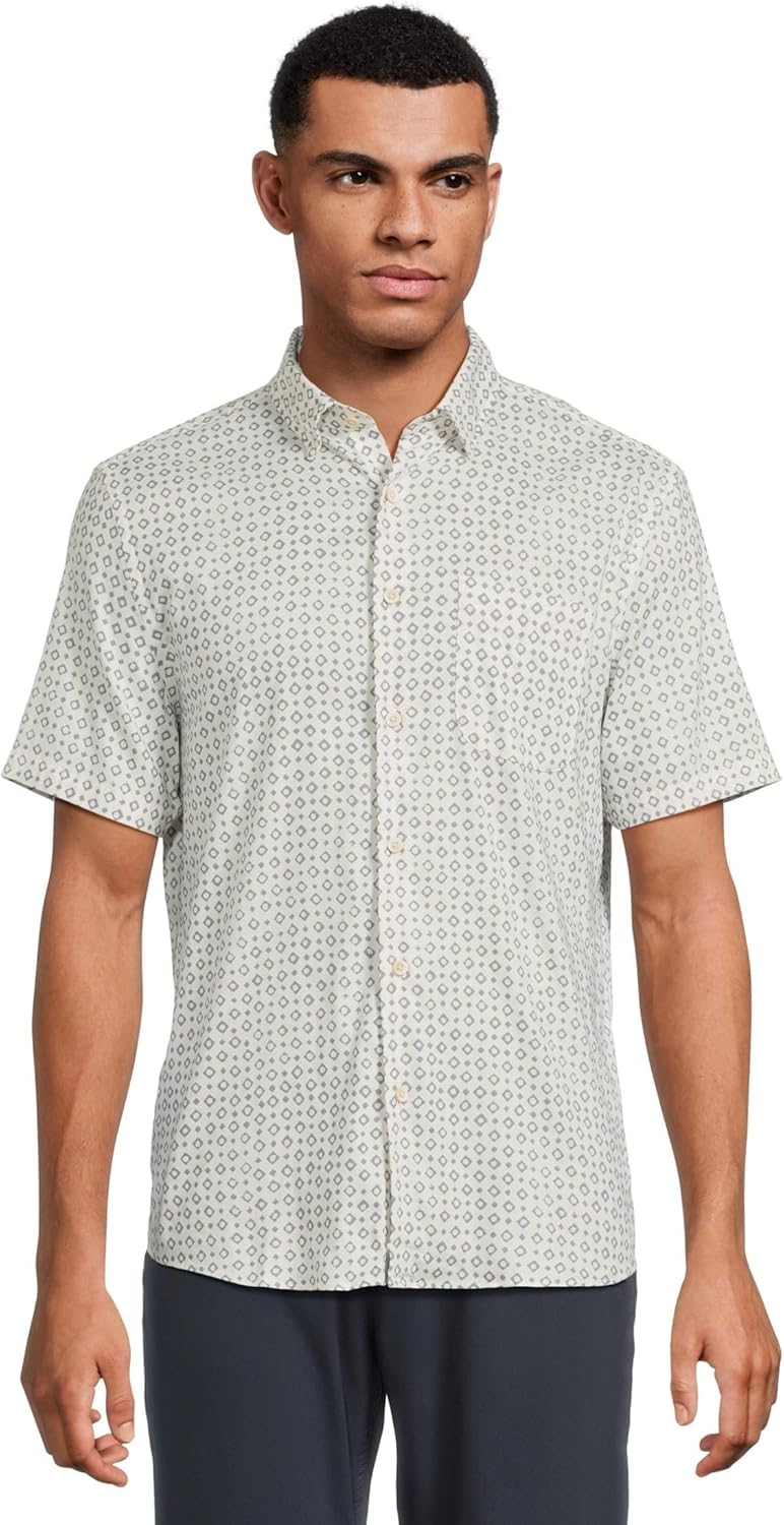 Faherty Men's Short Sleeve Movement Monterrey Shirt